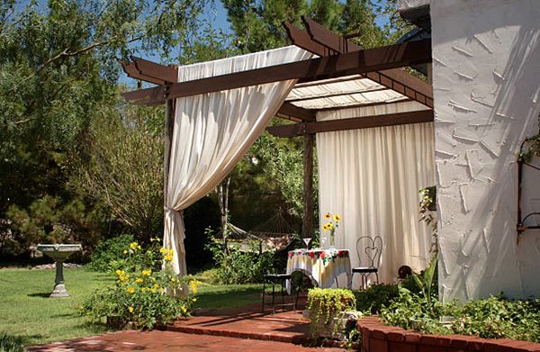curtains in backyard for privacy