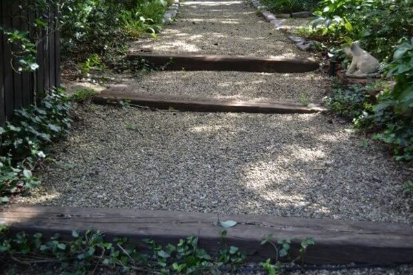 Wooden Slat pathway