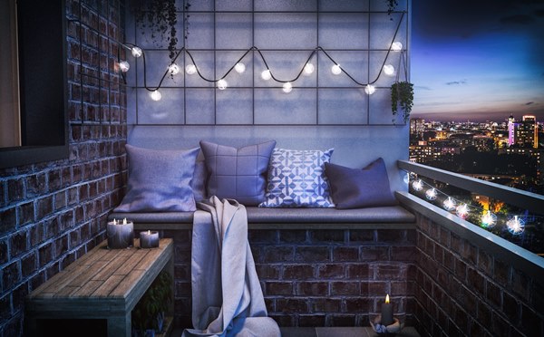 apartment balcony lighting