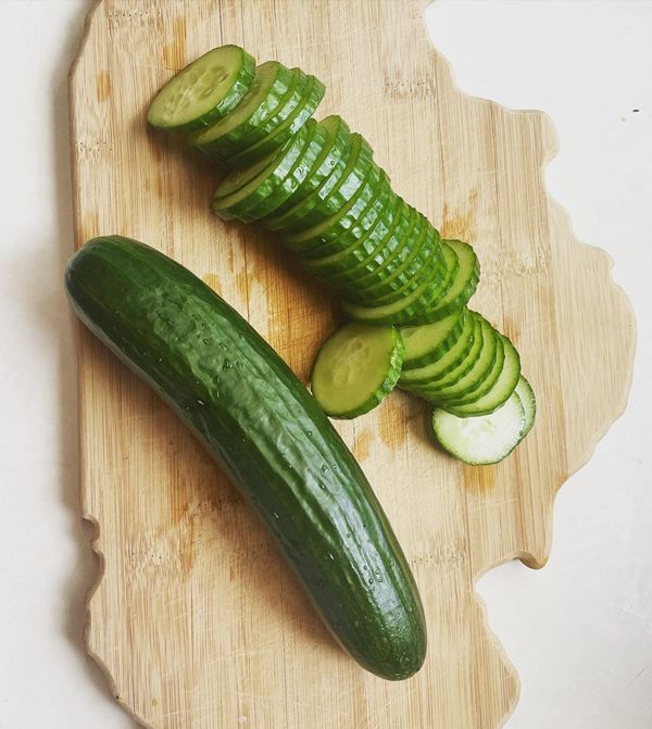 english cucumber close-up